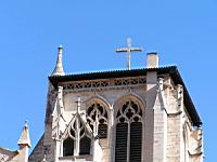 Lyon, Cathedrale Saint Jean, Clocher (2)